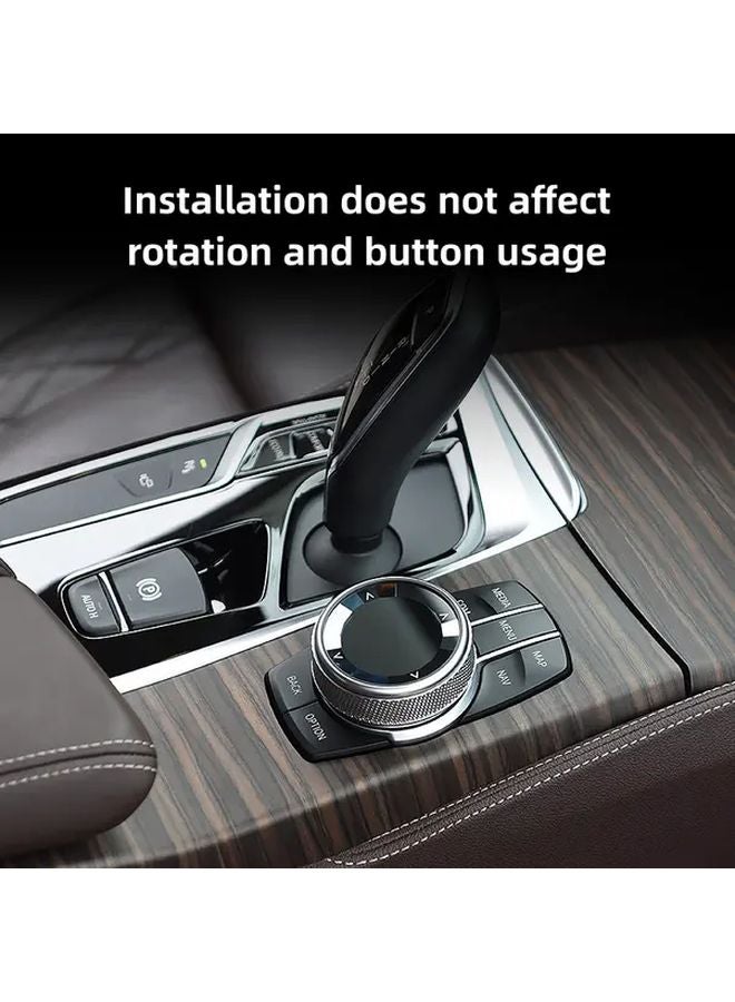 BMW Multimedia Knob Cover NBT Model ABS Interior Decor Upgrade - Image 5